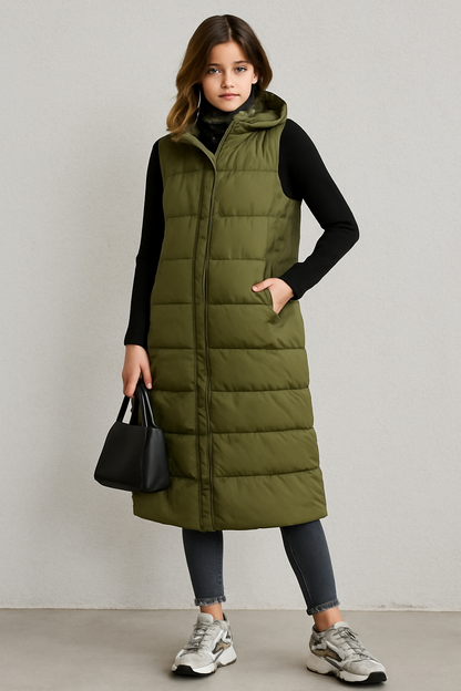Shapely True™ Long Puffer Vest – Warmth Meets Style
